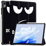Custodia per tablet in pelle intelligente con supporto a 3 pieghe dipinto da Custer, For Huawei Matepad Air