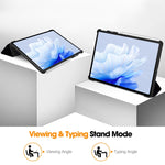 Custodia per tablet in pelle intelligente con supporto a 3 pieghe dipinto da Custer, For Huawei Matepad Air