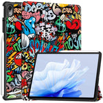 Custodia per tablet in pelle intelligente con supporto a 3 pieghe dipinto da Custer, For Huawei Matepad Air