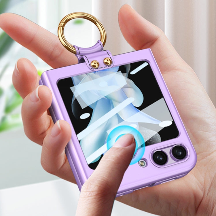 Custodia ultrasottile con supporto anello per Galaxy Z Flip5