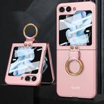 Custodia ultrasottile con supporto anello per Galaxy Z Flip5