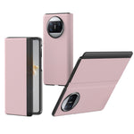 Litchi modello pieghevole finestra laterale Visualizza custodia protettiva per telefono, For Huawei Mate X3