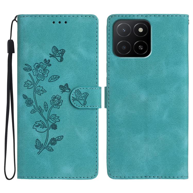 Custodia per telefono in pelle con motivo a farfalla in rilievo, For Honor X5b Plus, For Honor X5b, For Honor 200, For Honor 200 Pro