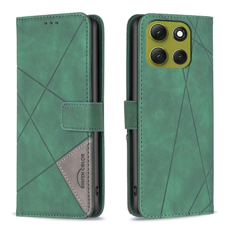 Custodia per telefono in pelle con struttura a rombo con fibbia magnetica, For Motorola Moto G Max/G87/G77/G67 5G, For Motorola Moto G37/G37 Power 5G, For Motorola Edge 70 Fusion 5G, For Motorola Moto G86 5G