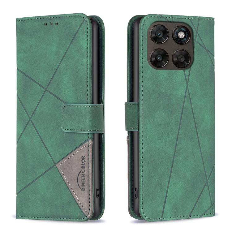 Custodia per telefono in pelle con struttura a rombo con fibbia magnetica, For Motorola Moto G Max/G87/G77/G67 5G, For Motorola Moto G37/G37 Power 5G, For Motorola Edge 70 Fusion 5G, For Motorola Moto G86 5G
