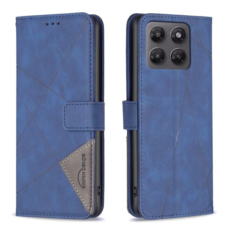 Custodia per telefono in pelle con struttura a rombo con fibbia magnetica, For Motorola Moto G Max/G87/G77/G67 5G, For Motorola Moto G37/G37 Power 5G, For Motorola Edge 70 Fusion 5G, For Motorola Moto G86 5G