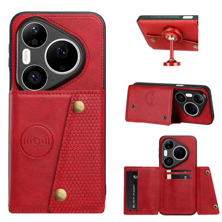 Custodia magnetica Huawei Pura 90 Pro Max 5G in pelle PU