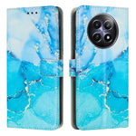 Custodia in pelle con motivo marmo per Realme 12 e 13