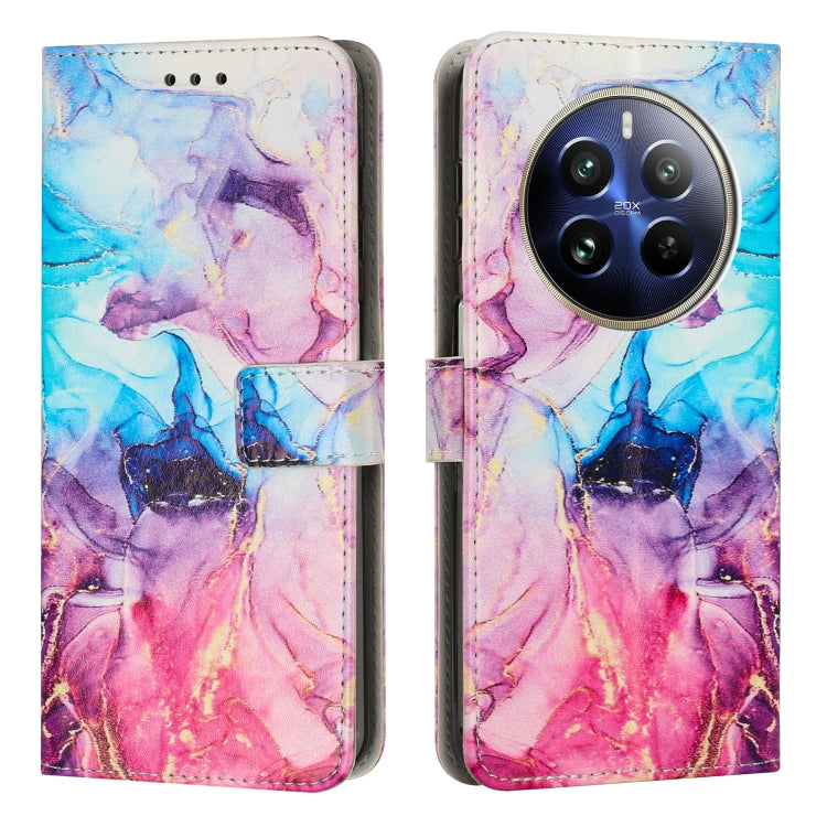 Custodia in pelle marmo per Realme 12 4G e 12 Pro