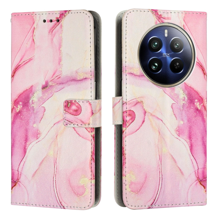 Custodia in pelle marmo per Realme 12 4G e 12 Pro