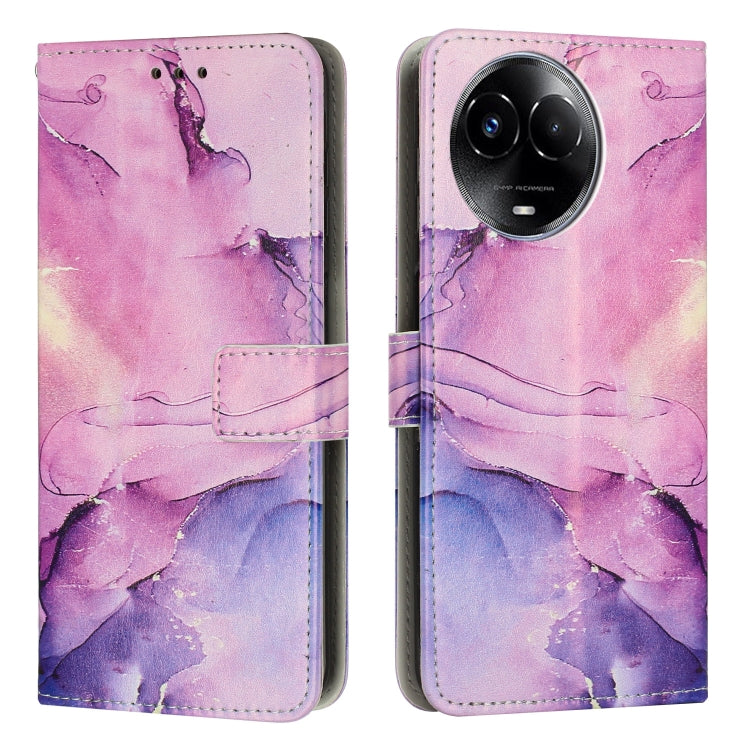 Custodia in pelle marmo per Realme 12 4G e 12 Pro