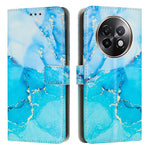 Custodia in pelle con motivo marmo per Realme 12 e 13