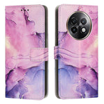 Custodia in pelle con motivo marmo per Realme 12 e 13