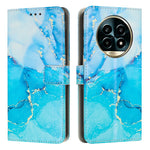 Custodia in pelle con motivo marmo per Realme 12 e 13