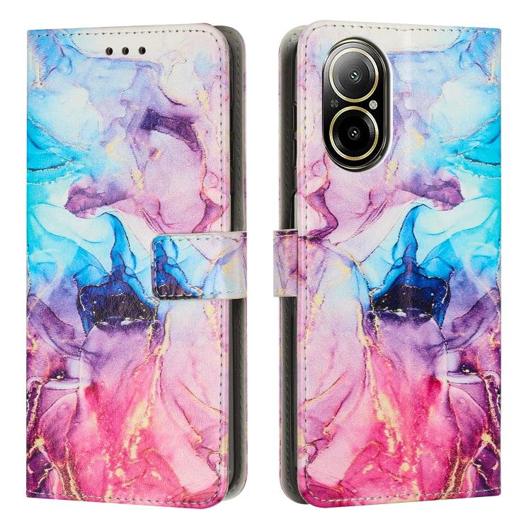 Custodia in pelle marmo per Realme 12 4G e 12 Pro