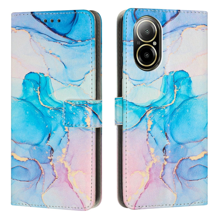 Custodia in pelle marmo per Realme 12 4G e 12 Pro