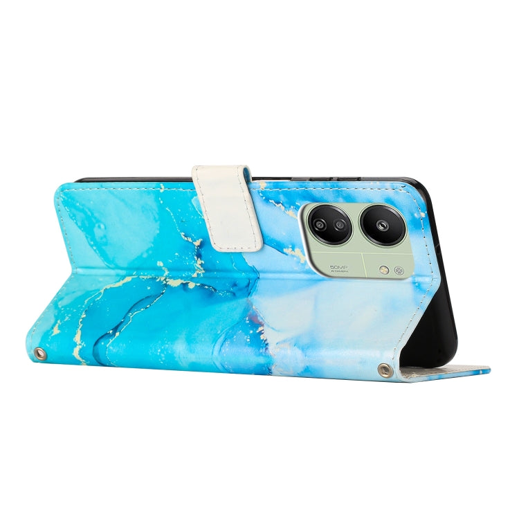 Custodia portafoglio in pelle con motivo marmo per Redmi Note 13
