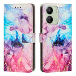 Custodia portafoglio in pelle con motivo marmo per Redmi Note 13