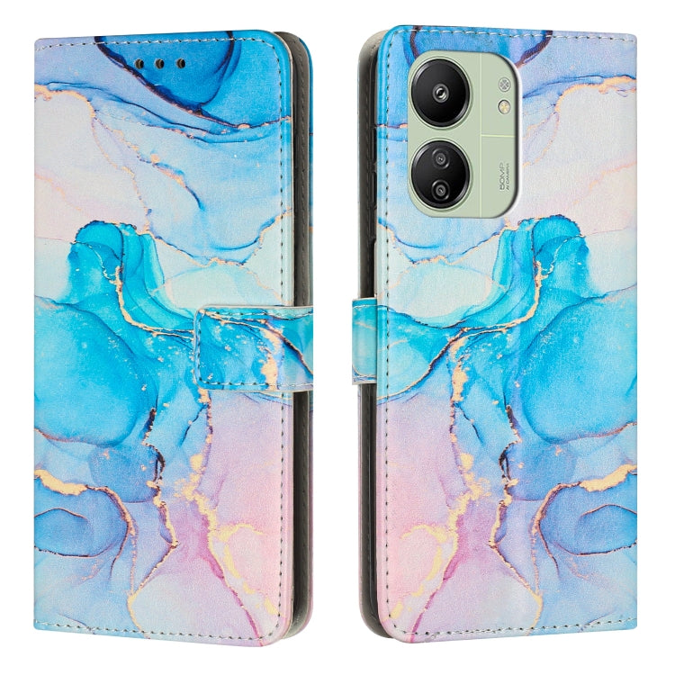 Custodia portafoglio in pelle con motivo marmo per Redmi Note 13