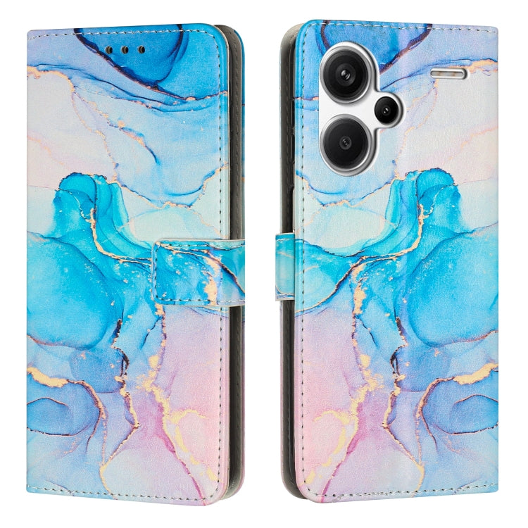 Custodia portafoglio in pelle con motivo marmo per Redmi Note 13