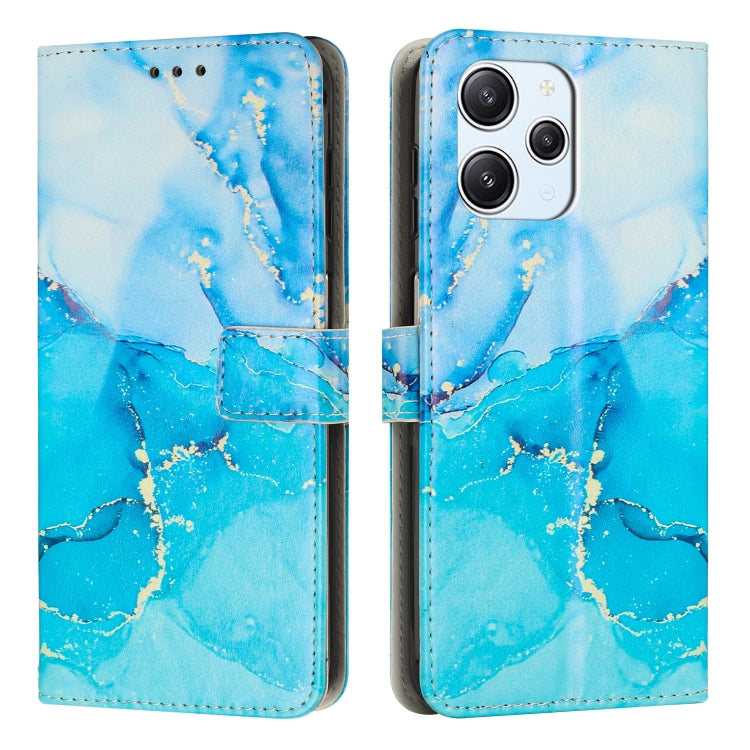 Custodia portafoglio in pelle con motivo marmo per Redmi Note 13