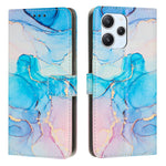 Custodia portafoglio in pelle con motivo marmo per Redmi Note 13