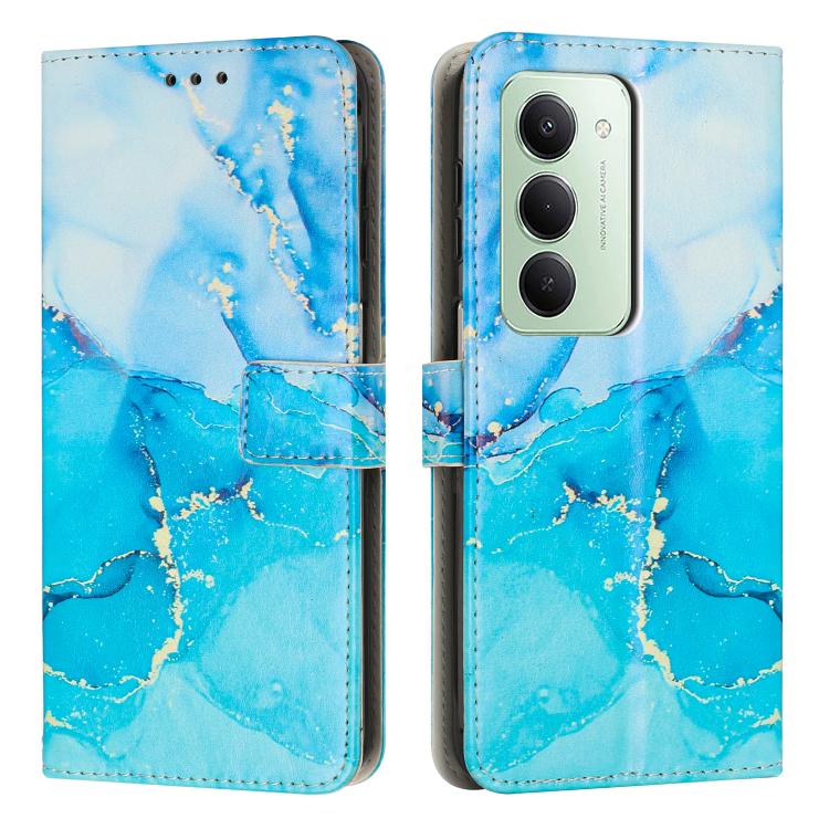 Custodia portafoglio in pelle con motivo marmo per Redmi 15 5G