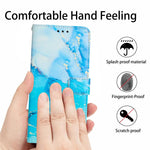 Custodia portafoglio in pelle con motivo marmo per Redmi 15 5G