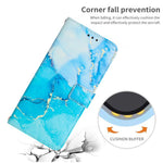Custodia portafoglio in pelle con motivo marmo per Redmi 15 5G