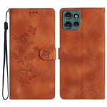 Custodia per telefono in pelle con motivo a farfalla in rilievo, For Motorola Moto G Play 2025, For Motorola Edge 50 5G, For Motorola Edge 50 Pro, For Motorola Edge 50 Fusion