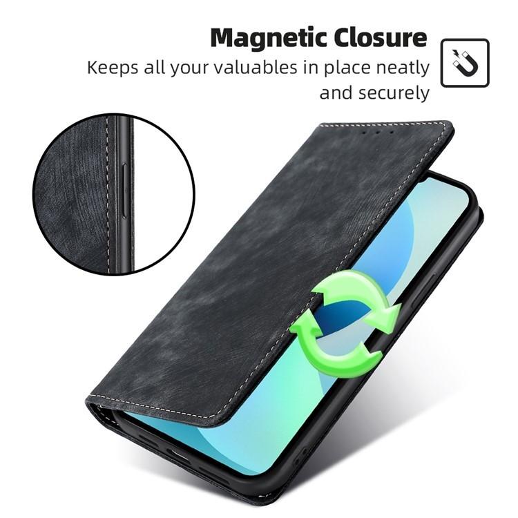 Custodia portafoglio in pelle per Realme 16 5G con blocco RFID