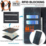 Custodia portafoglio in pelle per Realme 16 5G con blocco RFID