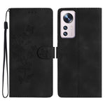 Custodia portafoglio in pelle con motivo farfalla per Xiaomi 12T