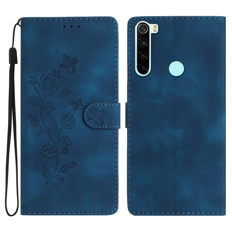 Custodia in pelle con motivo farfalla per Xiaomi Redmi 9