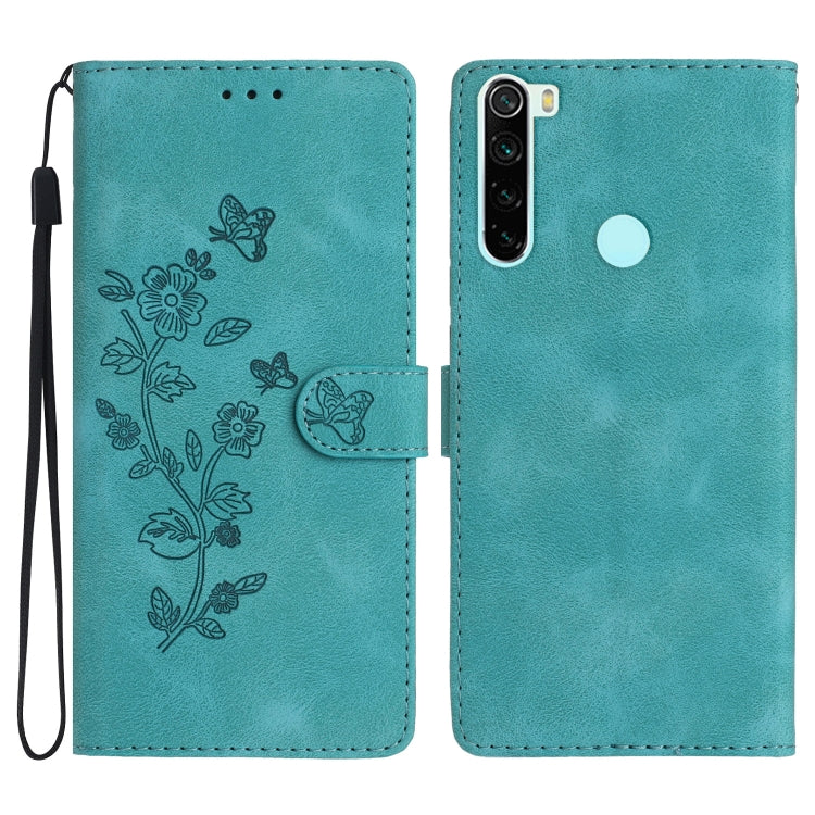 Custodia in pelle con motivo farfalla per Xiaomi Redmi 9