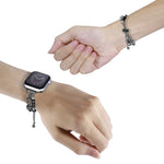 Cinturino in metallo con perle per Apple Watch SE 2022 e Series 7
