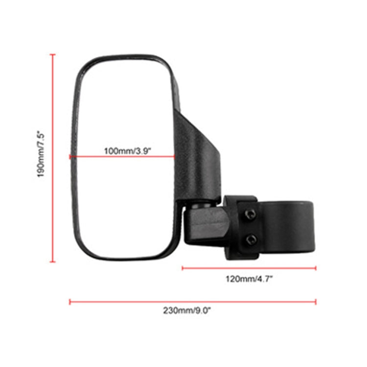 Specchietto retrovisore laterale per UTV e ATV 21cm