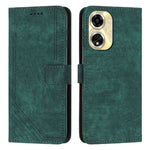 Custodia per telefono in pelle con motivo a righe Skin Feel con cordino, For OPPO A59