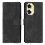 Custodia per telefono in pelle con motivo a righe Skin Feel con cordino, For OPPO A59