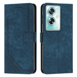 Custodia per telefono in pelle con motivo a righe Skin Feel con cordino, For OPPO Reno10 Pro+, For OPPO A1 5G/A98/F23 5G, For OPPO A1 Pro/Reno8 T 5G Global, For OPPO A79 5G