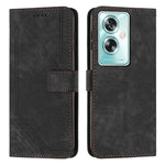 Custodia per telefono in pelle con motivo a righe Skin Feel con cordino, For OPPO Reno10 Pro+, For OPPO A1 5G/A98/F23 5G, For OPPO A1 Pro/Reno8 T 5G Global, For OPPO A79 5G