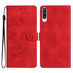 Custodia portafoglio in pelle con farfalla per Samsung Galaxy