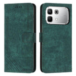Custodia pelle motivo a righe con cordino per Infinix Hot 60 e Smart 10 Plus