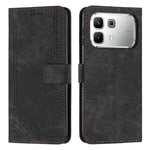 Custodia pelle motivo a righe con cordino per Infinix Hot 60 e Smart 10 Plus