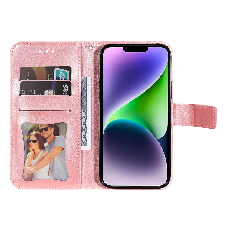 Custodia in pelle goffrata per iPhone 15