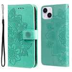 Custodia in pelle goffrata per iPhone 15