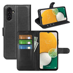 Custodia portafoglio Samsung Galaxy A14 5G con texture Litchi