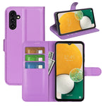 Custodia portafoglio Samsung Galaxy A14 5G con texture Litchi