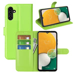 Custodia portafoglio Samsung Galaxy A14 5G con texture Litchi