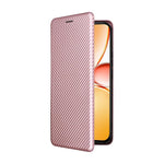 Custodia in pelle con vibrazione in fibra di carbonio per Realme C85 Pro 4G, 15T